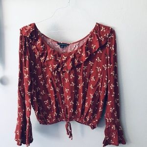 Small American Eagle Crop Top